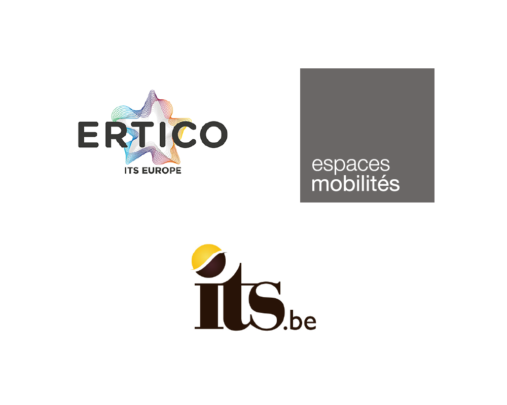 Ertico, its.be & espaces mobilités logos